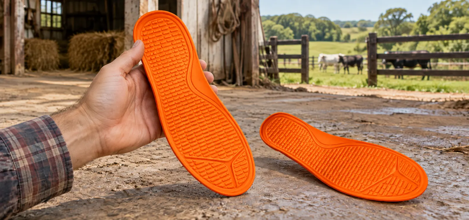 Palmilha de Gel Silicone Pottro para Botina e Tênis REF PALM — uso real no pé