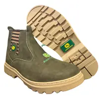Botina John Deere de Couro Nobuck REF 251 Capim, foto 4