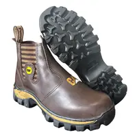 Botina Masculina Couro Nobuck CAT REF 519 Café Látego, foto 3