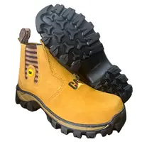 Botina Masculina Couro Nobuck CAT REF 519 Kamel, foto 3