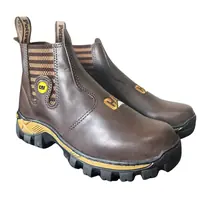 Botina Masculina Couro Nobuck CAT REF 519 Café Látego, foto 2