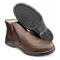 Botina Anatômica Masculina de Couro com Zíper REF 112 Café, foto 2