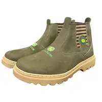 Botina John Deere de Couro Nobuck REF 251 Capim, foto 2