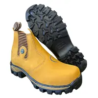Botina Masculina de Couro Nobuck Pottro REF 516 Kamel, foto 3