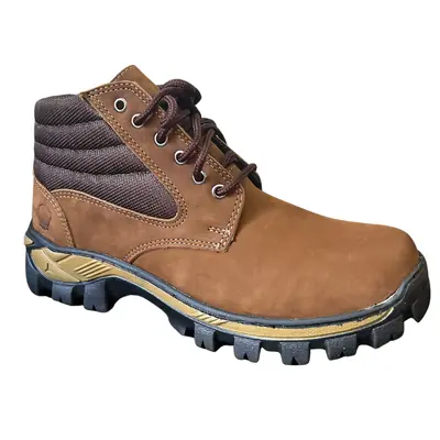 Bota Coturno Masculino Trabalho Couro Botina Masculina Palmilha REF 552