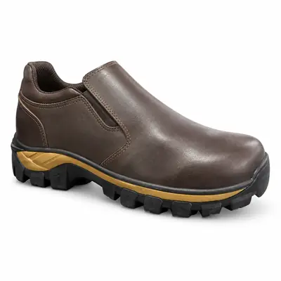 Botina Masculina de Trabalho em Couro Látego Cano Baixo REF 530