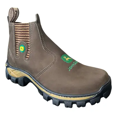 Botinas Jhon Deer Masculina Trabalho Couro com Palmilha Confortavel REF 517