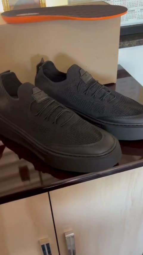 Tênis Meia Masculino Leve e Respirável REF 7014 Preto, capa do vídeo 1