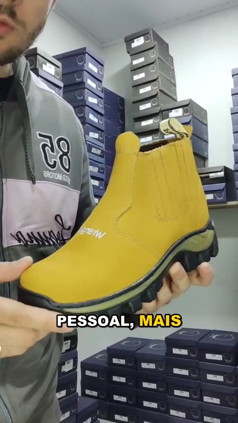 Botina Wrangler de Couro Nobuck REF 504 kamel, capa do vídeo 2