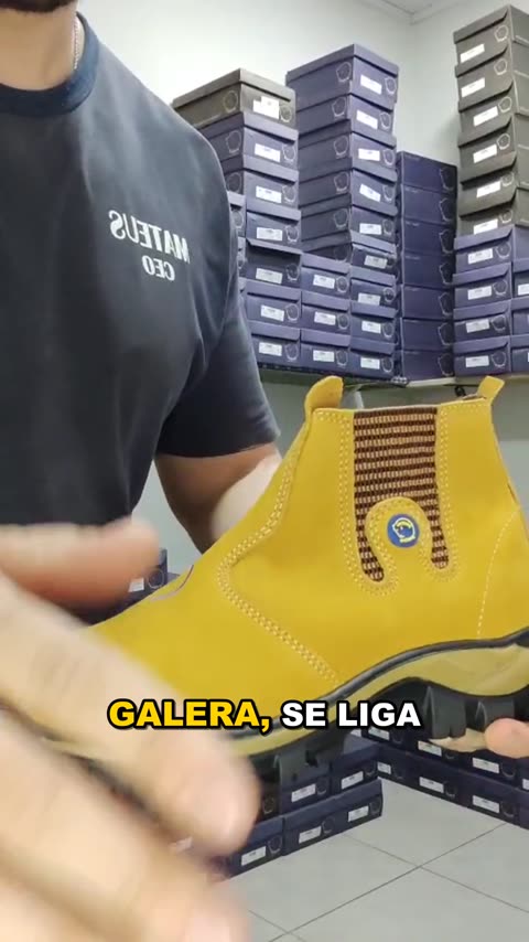 Botina Masculina de Couro Nobuck Pottro REF 516 Kamel, capa do vídeo 2