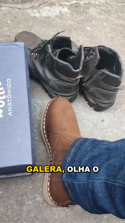 Botina Vira Francesa de Couro com Solado em Gel REF 3004 Castor, capa do vídeo 3